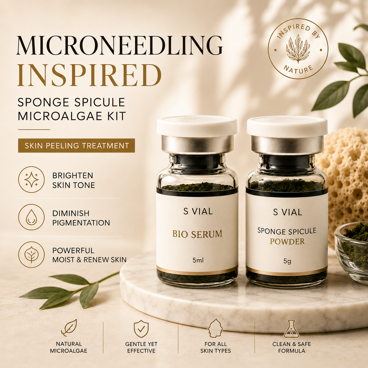 Sponge spicule microneedling renewal kit - eete.co
