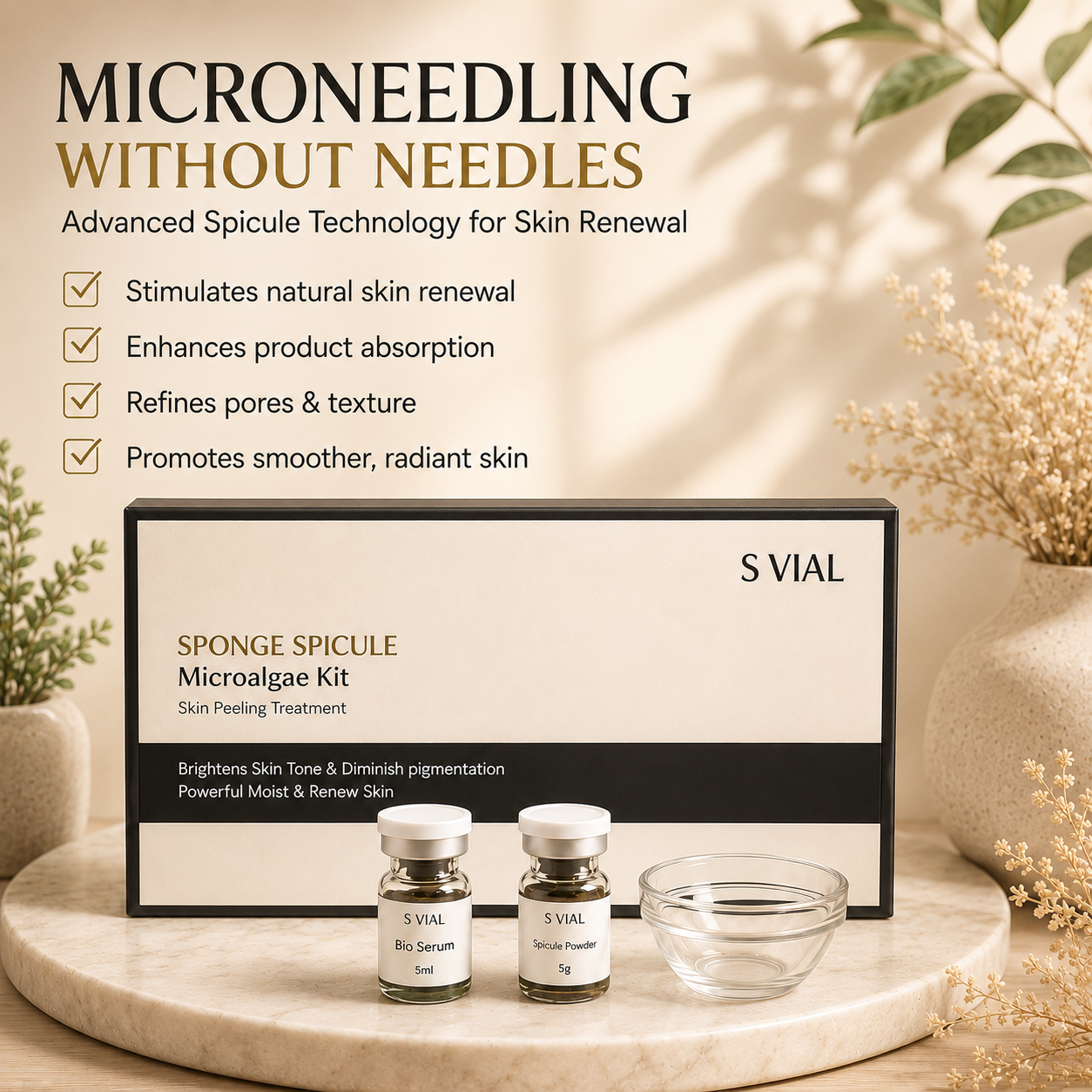 Sponge Spicule Microneedling Renewal Kit — At-Home Skin Renewal