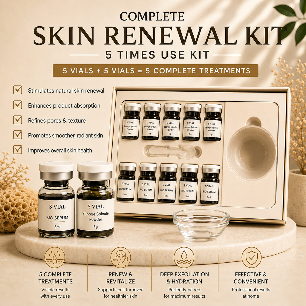 Sponge Spicule Microneedling Renewal Kit — At-Home Skin Renewal