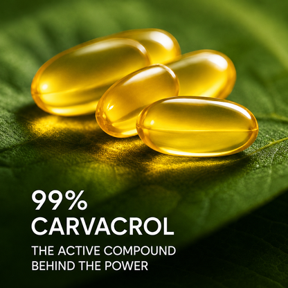 Oil Of Oregano With Black Seed Oil - 6000mg Imunne Support Softgels
