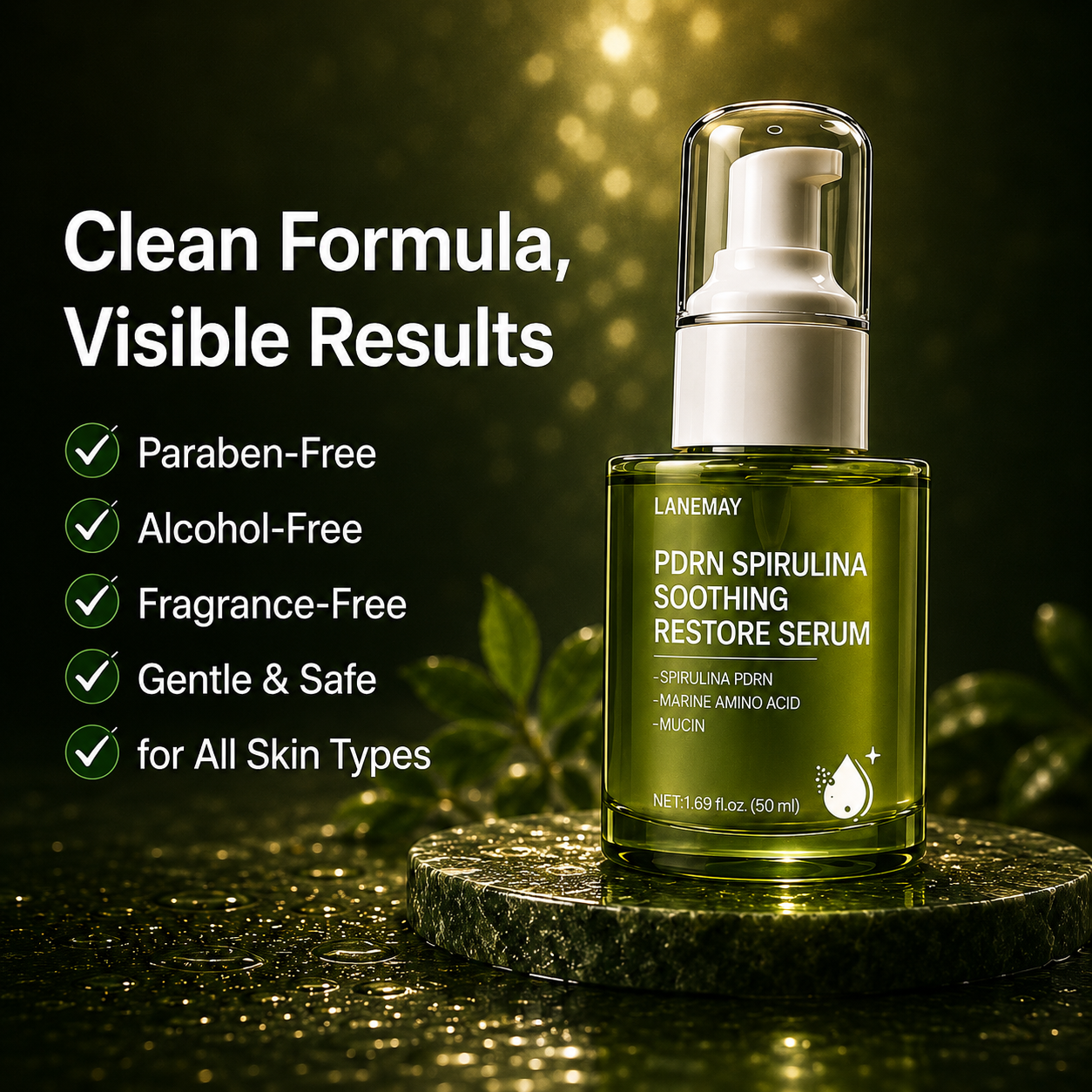 LANEMAY™ Spirulina PDRN Barrier Repair & Renewal Serum