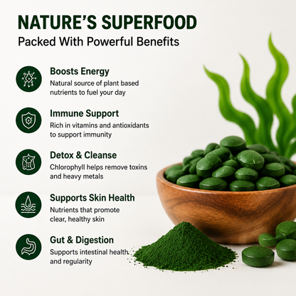 Spirulina Chlorella Superfood Tablets – Ancient Wellness for Modern Life