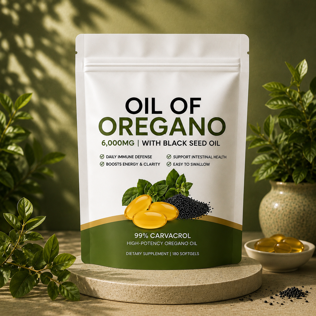 Oregano & Black Seed Softgels — Daily Immune Support