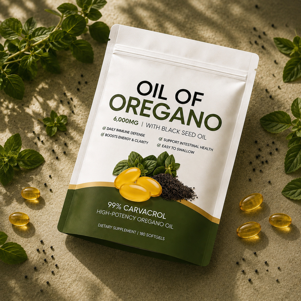 Oregano & Black Seed Softgels — Daily Immune Support