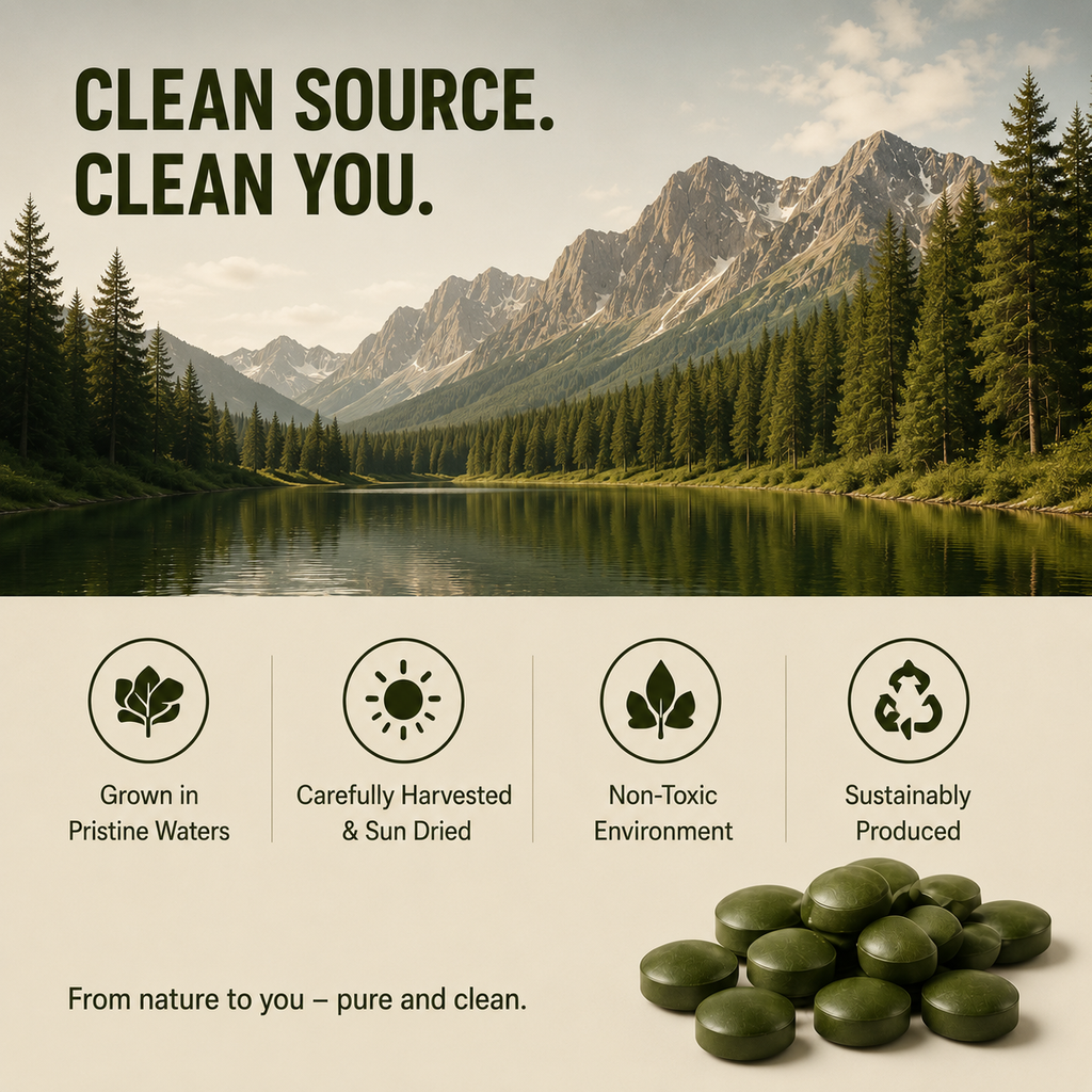 Spirulina Chlorella Tablets — Daily Superfood Support