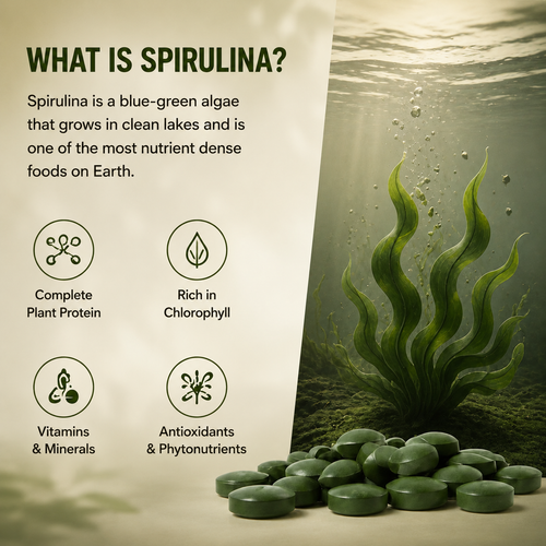 Spirulina Chlorella Tablets — Daily Superfood Support