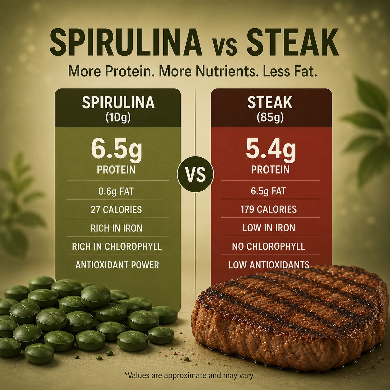 Spirulina Chlorella Tablets — Daily Superfood Support