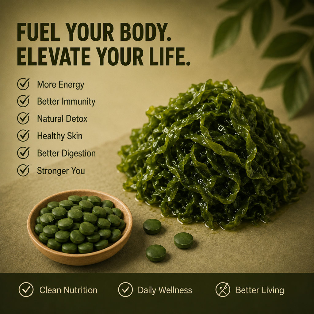 Spirulina Chlorella Tablets — Daily Superfood Support